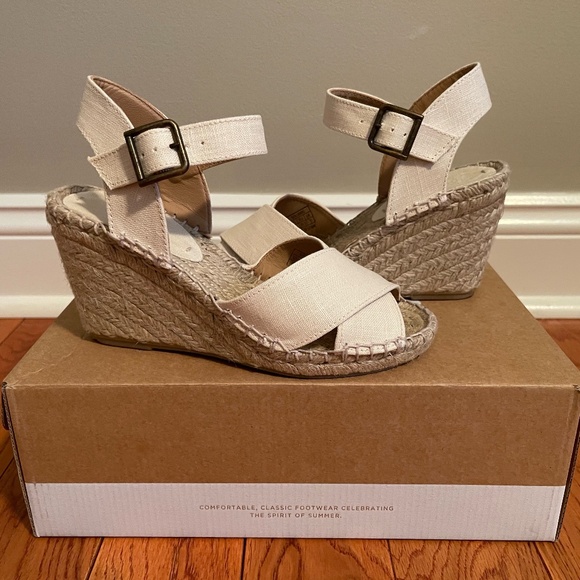 Soludos, Espadrille Wedge Sandals, Size 5 - Picture 1 of 9